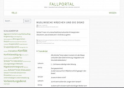 Hallesches Fallportal - Fälle finden und erkunden