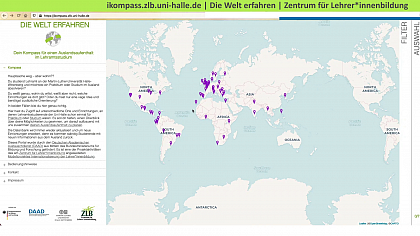 Screenshot des iKompass (Bild: ZLB/ Grttner