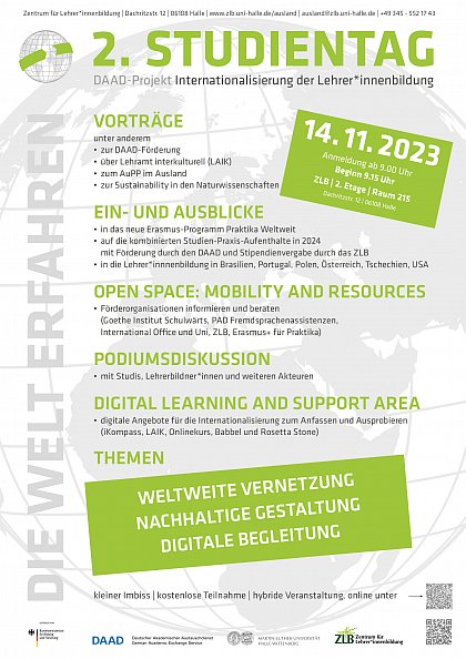 Poster Studientag2023. Bild: Grüttner, Poster: A. Tornow, 2023