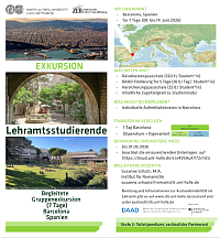 Flyer zur Exkursion nach Barcelona